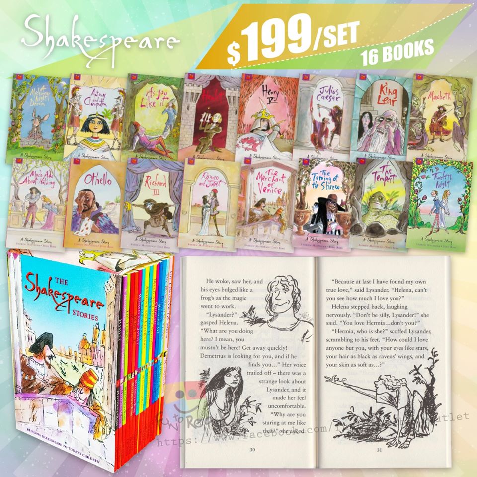 The Shakespeare Stories兒童小說套裝(16冊) - Fun To Read Book Outlet