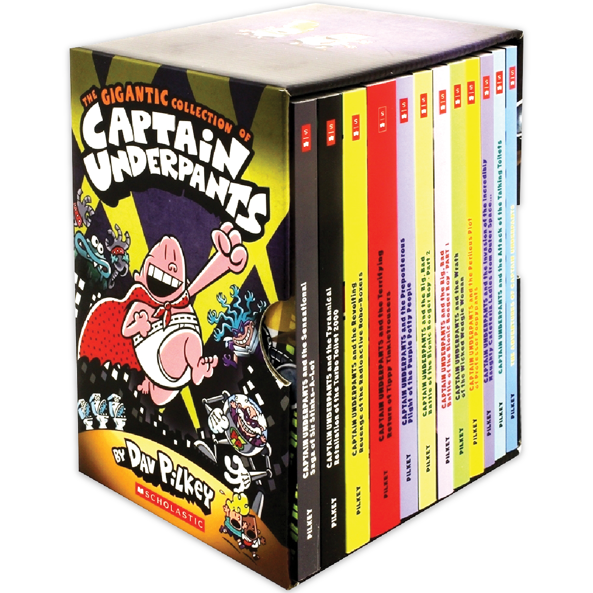 The Gigantic Collection of Captain Underpants Box set (12 books