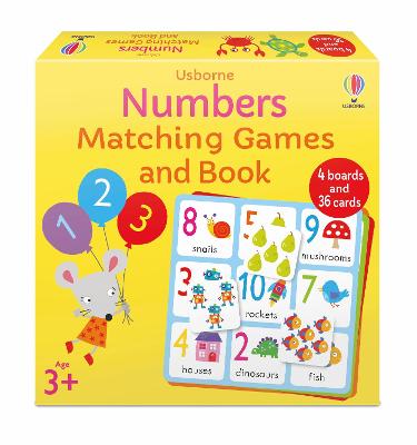 numbers matching games and book