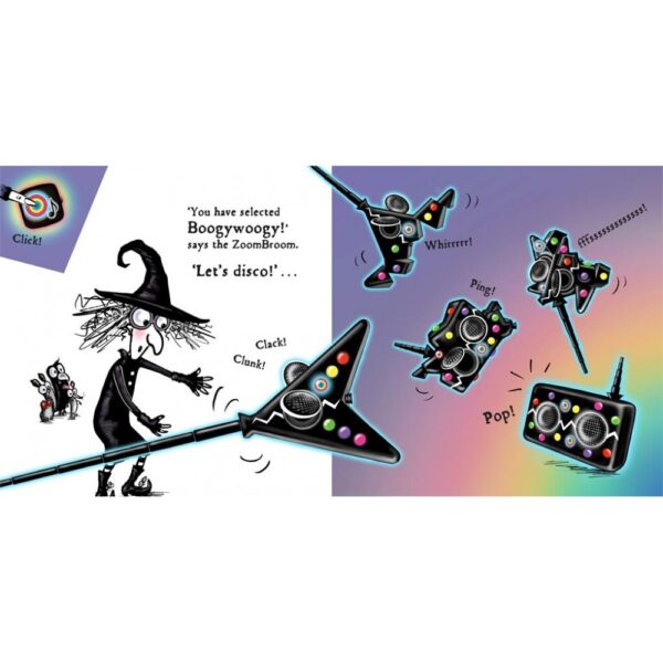 Mrs Blackhat and the ZoomBroom inside