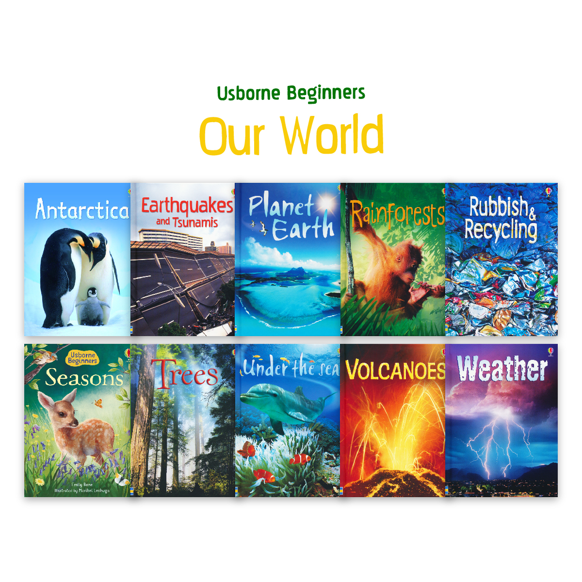 Usborne Beginners Our World Collection (10 books) - Fun To Read