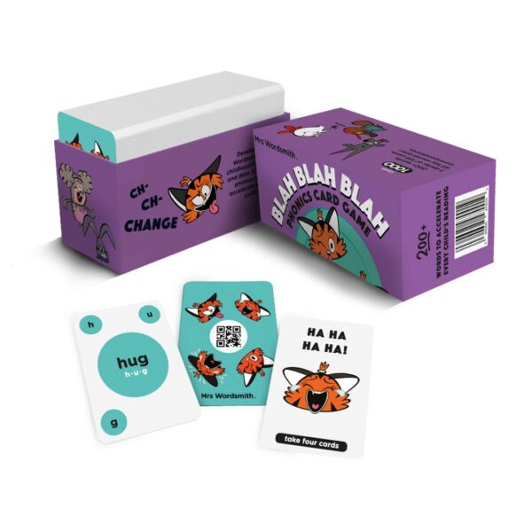 Mrs Wordsmith Phonics Blah Blah Blah Card Game, Kindergarten & Grades 1-2