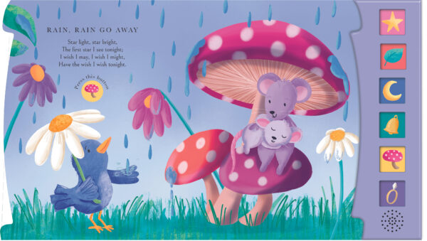 Bedtime Lullabies 6 Button Sound Book inside