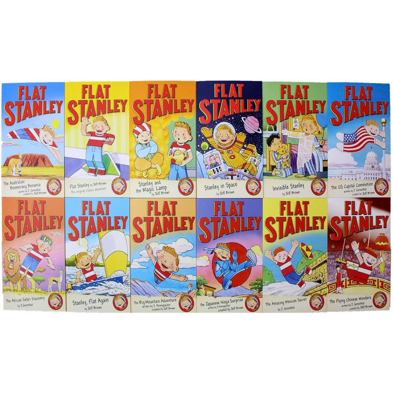 The Flat Stanley Adventures Series Collection 12 Book Box Set