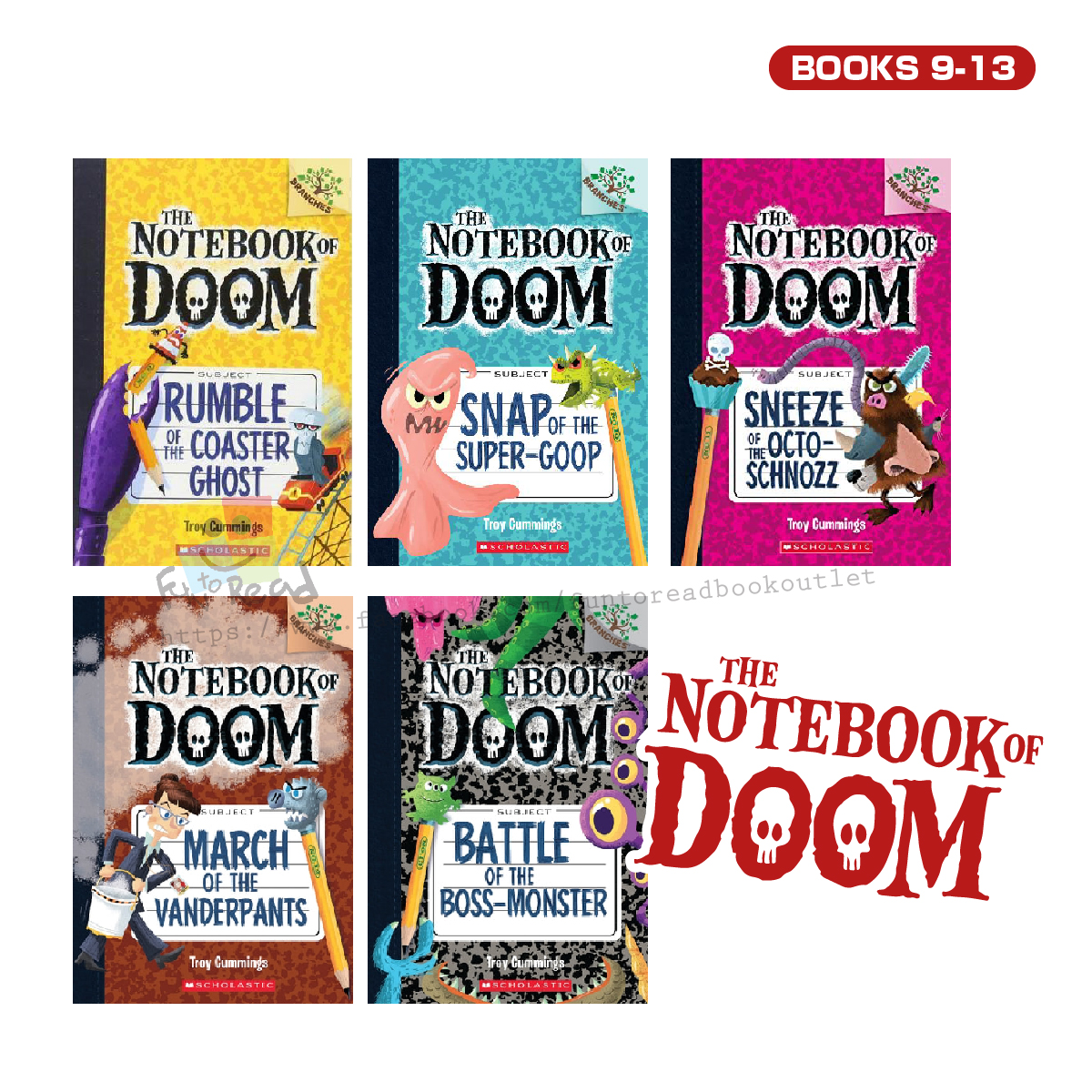 The Notebook of Doom Book 9-13 - Fun To Read Book Outlet