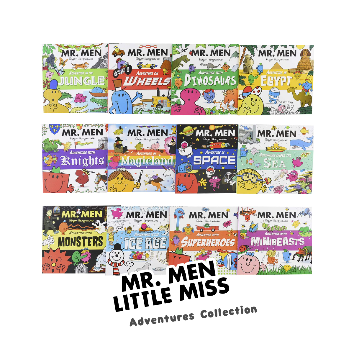 Mr. Men & Little Miss Adventure Collection (12 Books) - Fun To