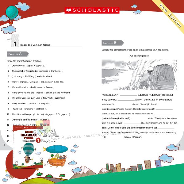 scholastic topical grammar practice 1-100