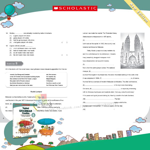 scholastic topical grammar practice 6-100