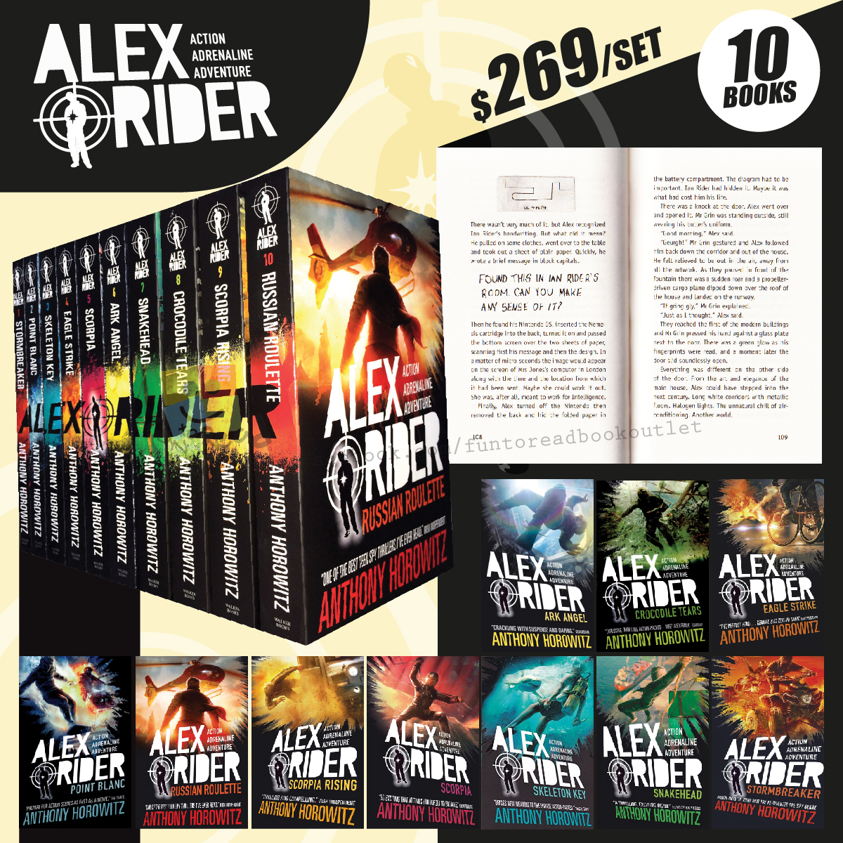 Alex Rider Anniversary Collection (10 books) - Fun To Read Book Outlet