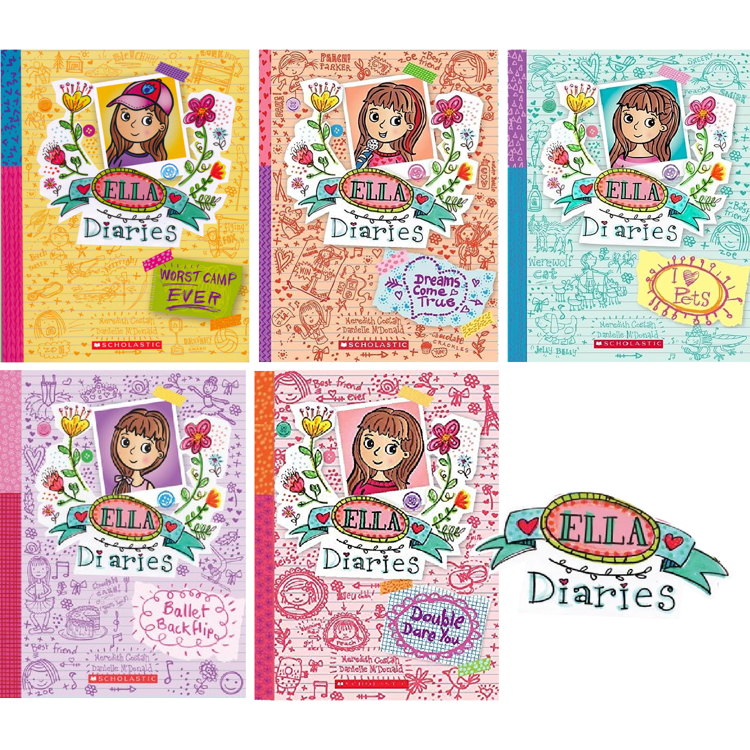 洋書 Ella Diaries Ella Diaries #01: Double Dare You | Costain Meredith