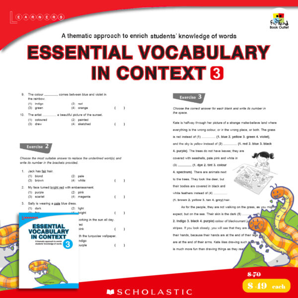 scholastic learning essential vocabulary in context 3-100