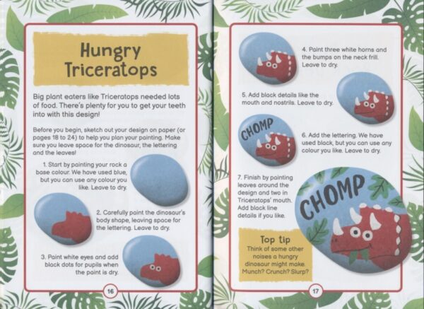 Activity Station Book+Kit Rock Painting Dinosaurs # 9781801054430 # 次图6