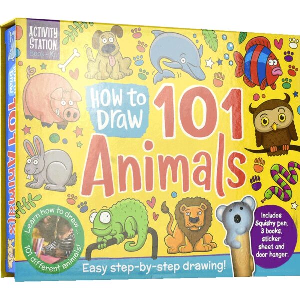 How to draw 101 animals # 9781801050814 # 主图白底