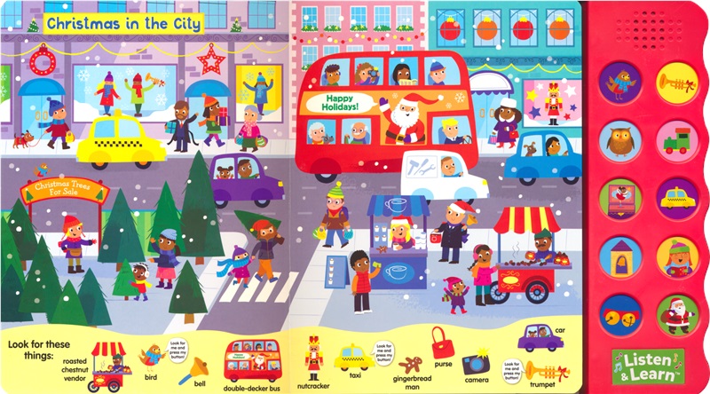 Search & Find 10 Button Sound Book – Christmas Fun # 9781835093245 # 次图5
