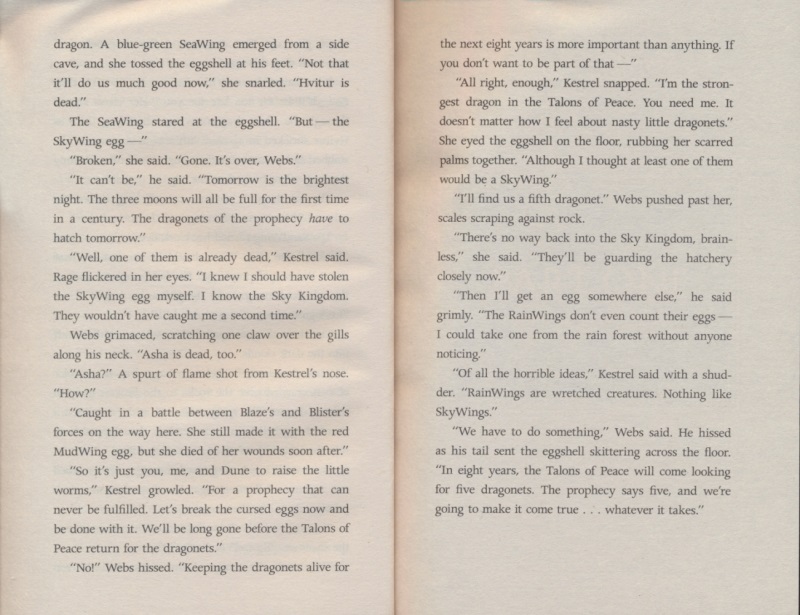 Wings of Fire 01 – The Dragonet Prophecy # 实拍1