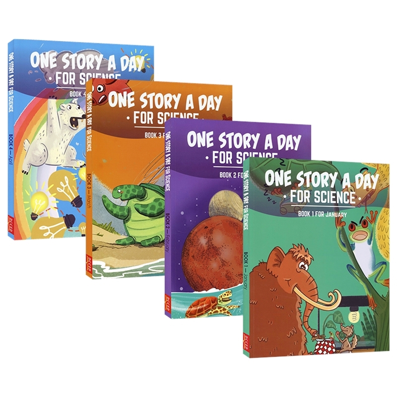 One Story A Day for Science 01-04 (4 Books) # 9781772056129 # 主图