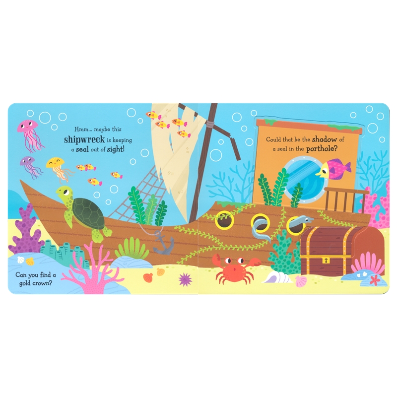 A Pop-up Lift-the-flap adventure – Seal in the Sea! # 9781835090183 # 次图4