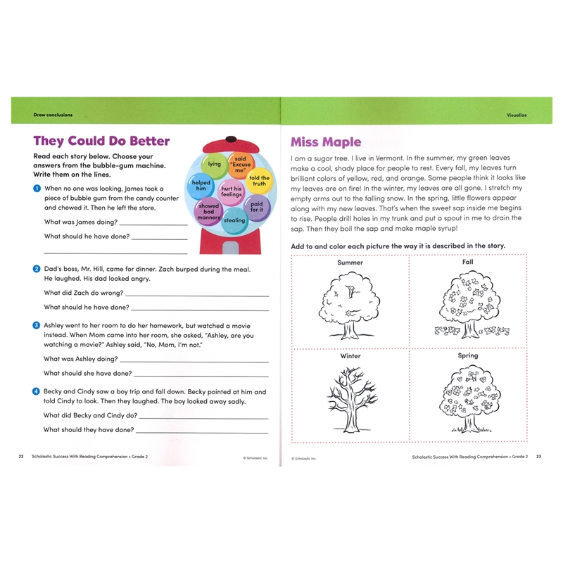 Success With Reading Comprehension – Grade 2 # 9781338798593 # 次图2