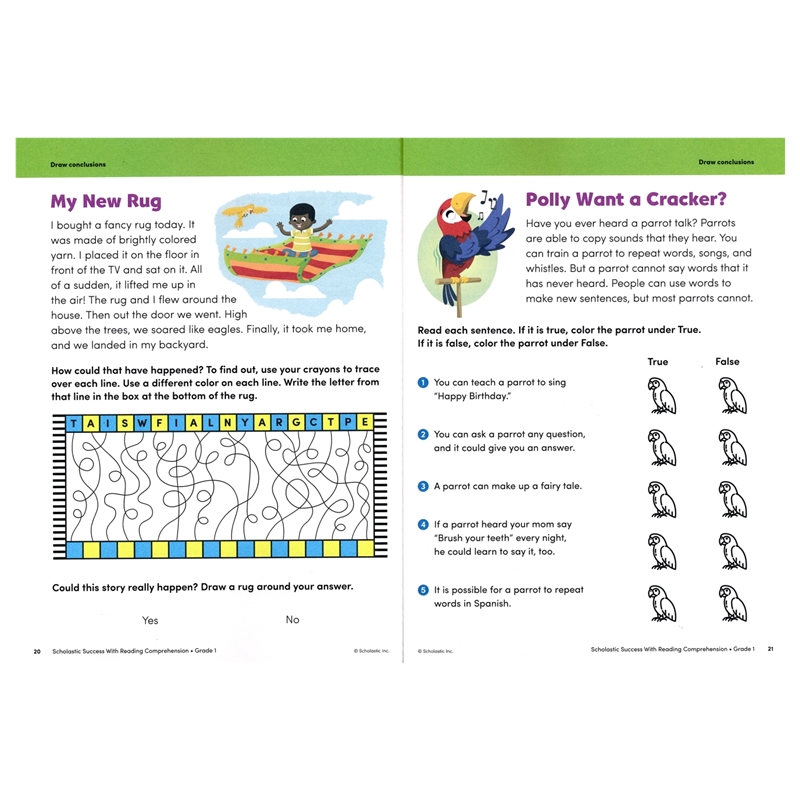 Success with Reading Comprehension – Grade 1 # 9781338798586 # 次图2
