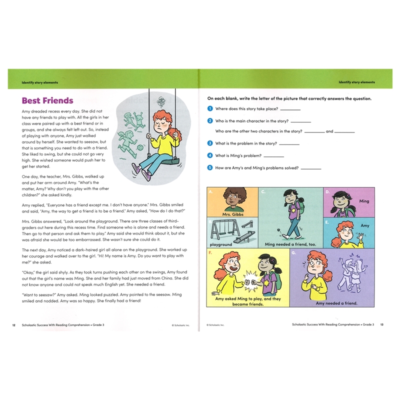 Success with Reading Comprehension – Grade 3 # 9781338798609 # 次图1