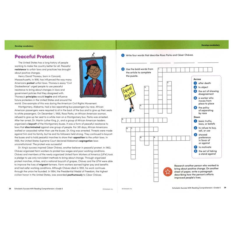 Success with Reading Comprehension – Grade 5 # 9781338798630 # 次图1