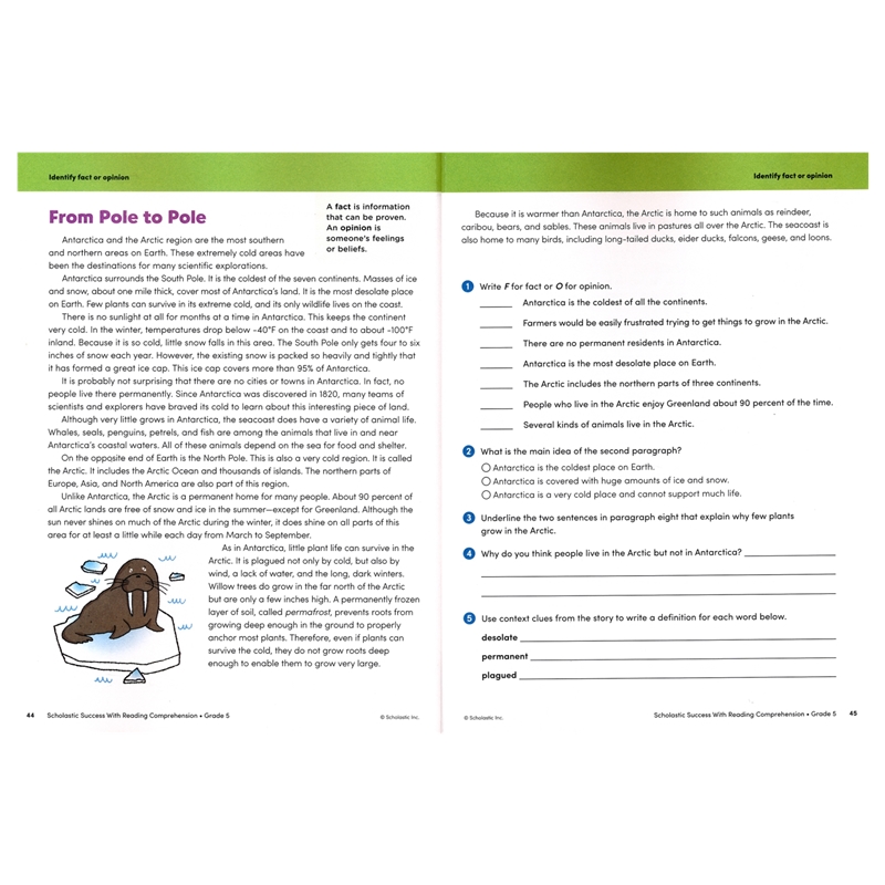 Success with Reading Comprehension – Grade 5 # 9781338798630 # 次图2